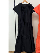 Load image into Gallery viewer, Fire - V-neck Loose Fit Ruffle Dress
