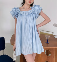 Load image into Gallery viewer, Amazon - Ruffle &amp; Pleated Mini Dress
