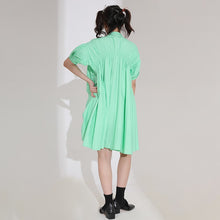 Load image into Gallery viewer, Andara Short Sleeve  - Asymmetrical Short Sleeve Shirt Dress
