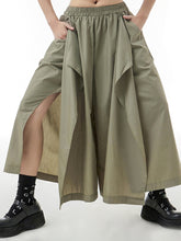 Load image into Gallery viewer, Montana - Elastic Waist Peek A Boo Wide Leg Loose Fit Trousers
